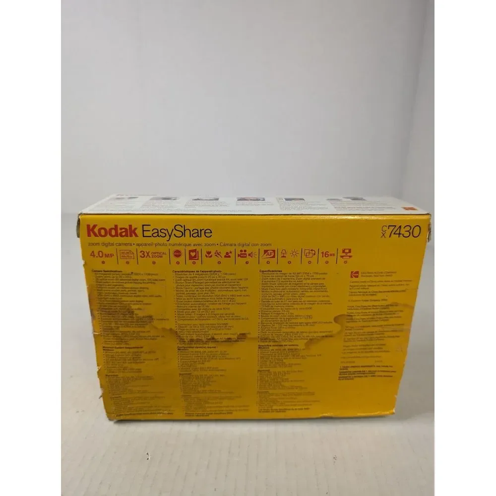 Kodak Easyshare‎ CX7430 4 MP Digital Camera with 3x Optical Zoom *For Parts*